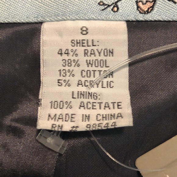 Anthropologie TABITHA Size 8 RuffleEdge Crop Artistic Nouveaux Feminine $178 NEW - Picture 12 of 16